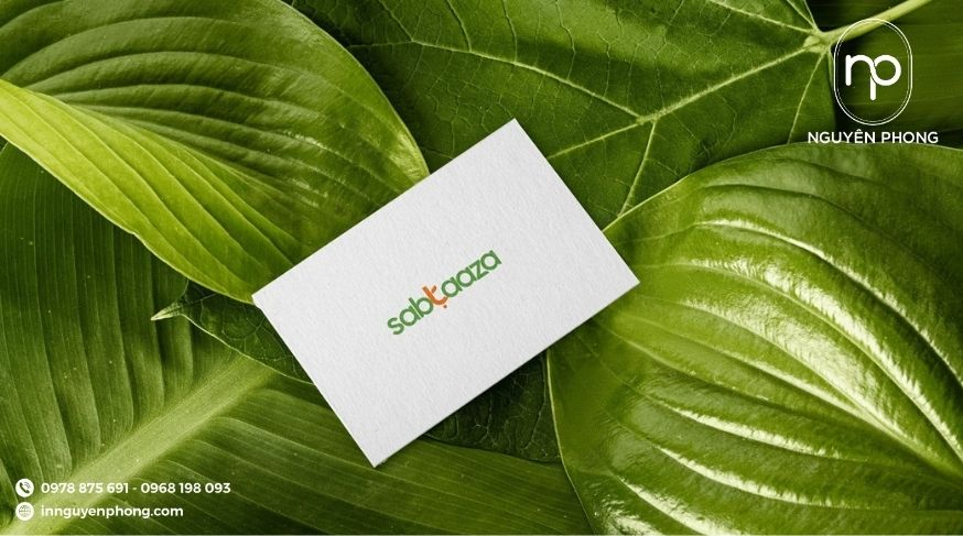 Mẫu thiết kế logo tạp hóa trên card visit